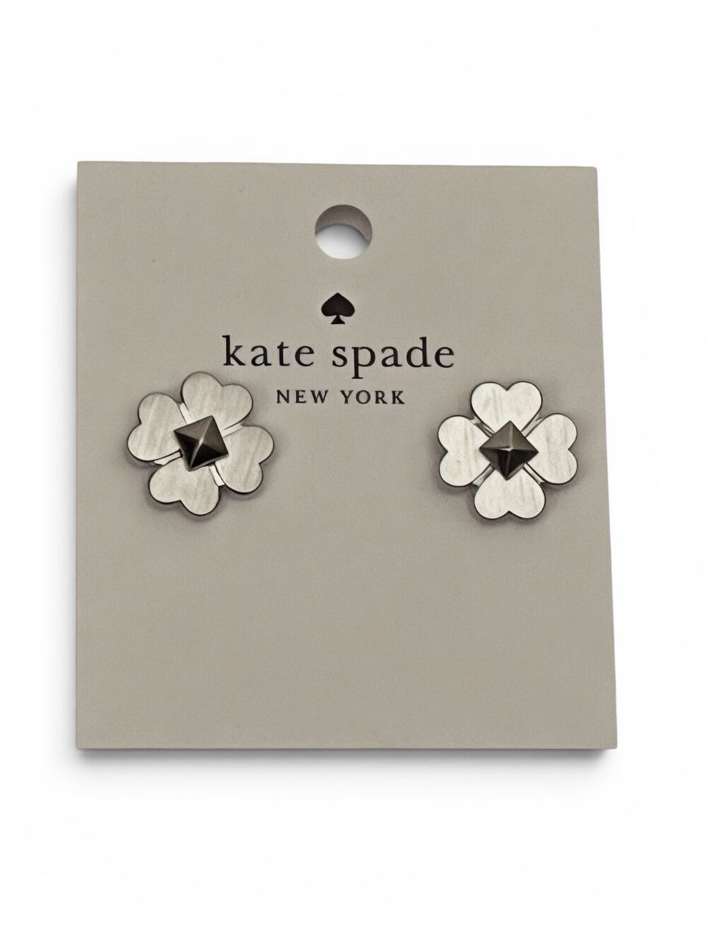 Kate Spade New York Spades & Studs Stud Earrings NWT Brass Titanium Posts